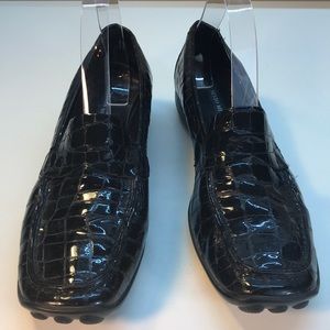 Sesto Meucci Black Patent Leather Shoes Size 8.5 N